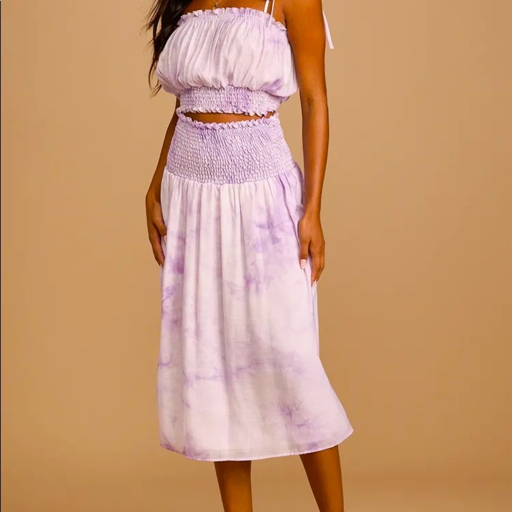 Lulu’s Tie Dye MIDI Skirt! NWOT